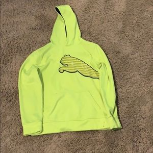 Neon Yellow Puma Athletic Hoodie